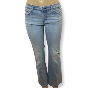 Y2K Vigoss distressed light wash distressed jeans